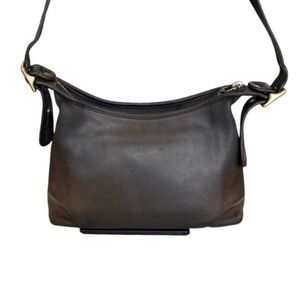 Coach Vintage Legacy Zip Hobo Crossbody Chocolate 9136 1992 Made Costa Rica